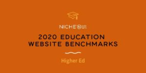 2020 Niche Higher Education Website Benchmarks