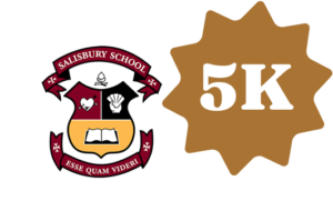 Salisbury school logo and 5k callout